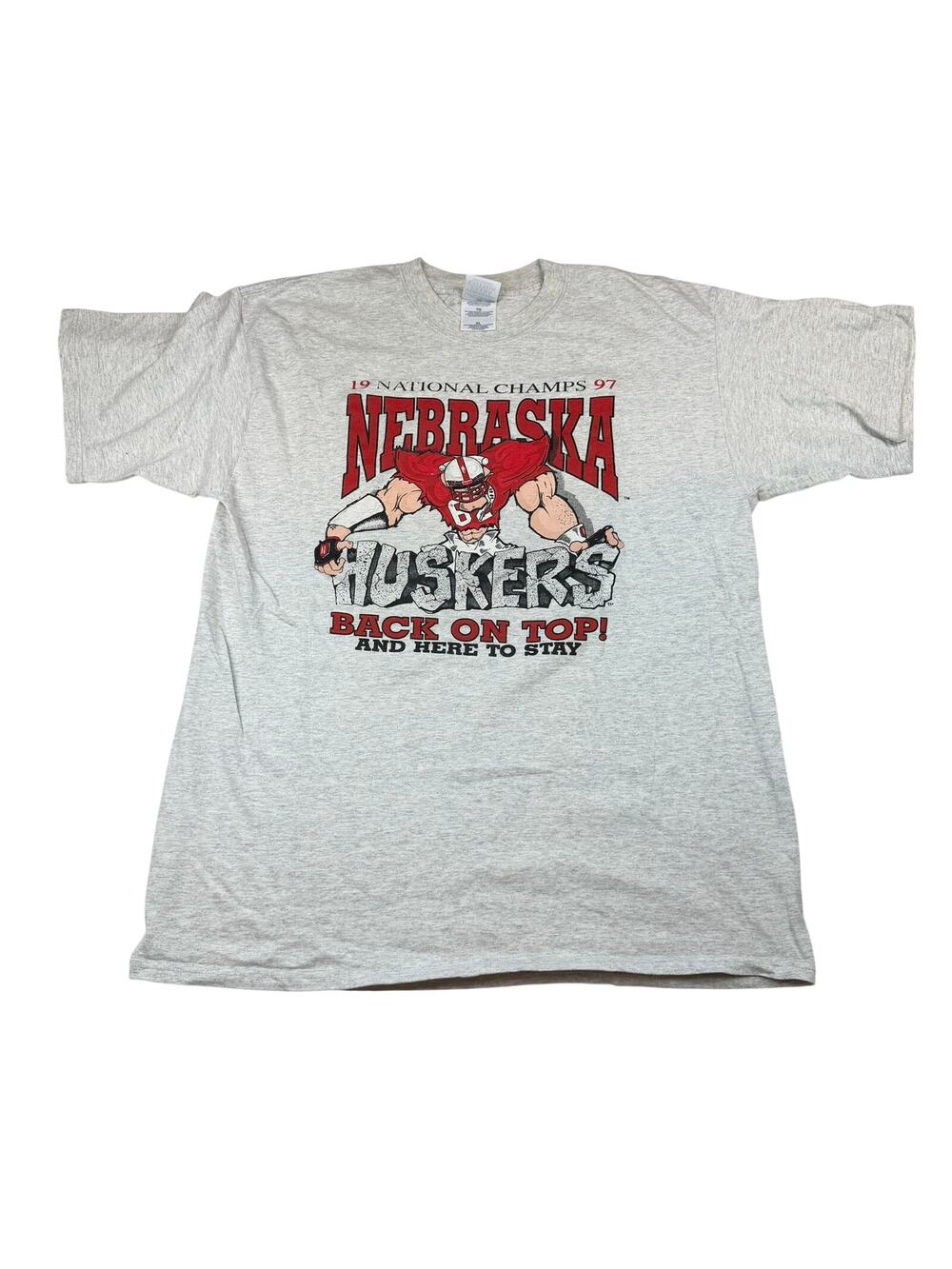 Vintage 1997 Nebraska Huskers National Champs Tee XL